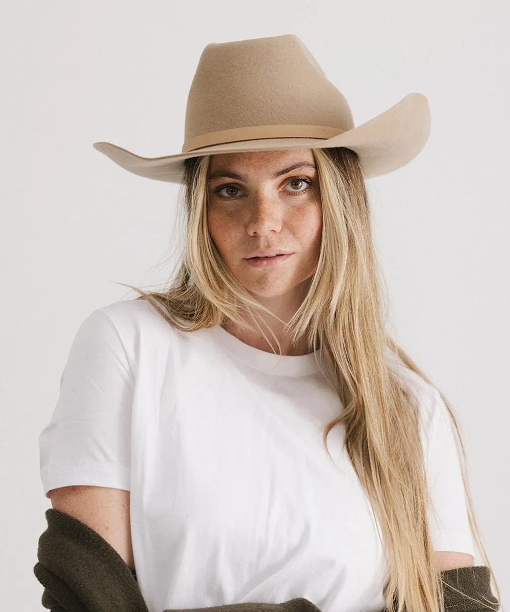Shane Brick Top Western Hat