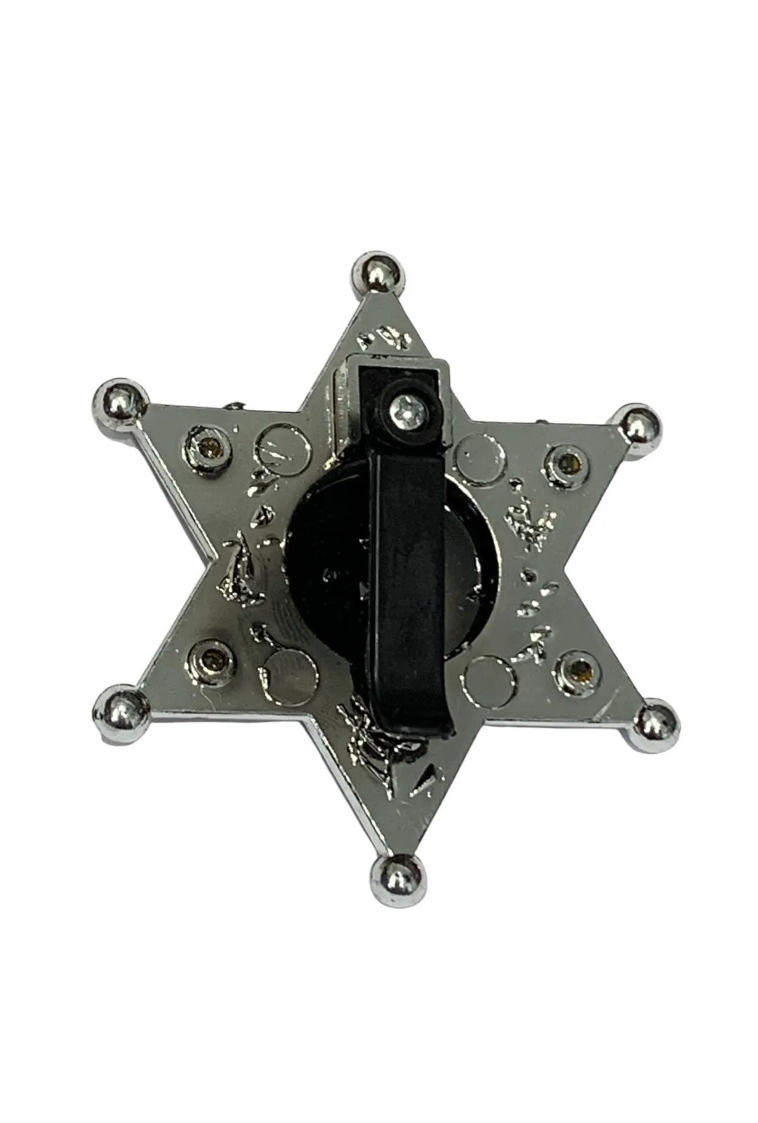 Sheriff Badge Black & Silver