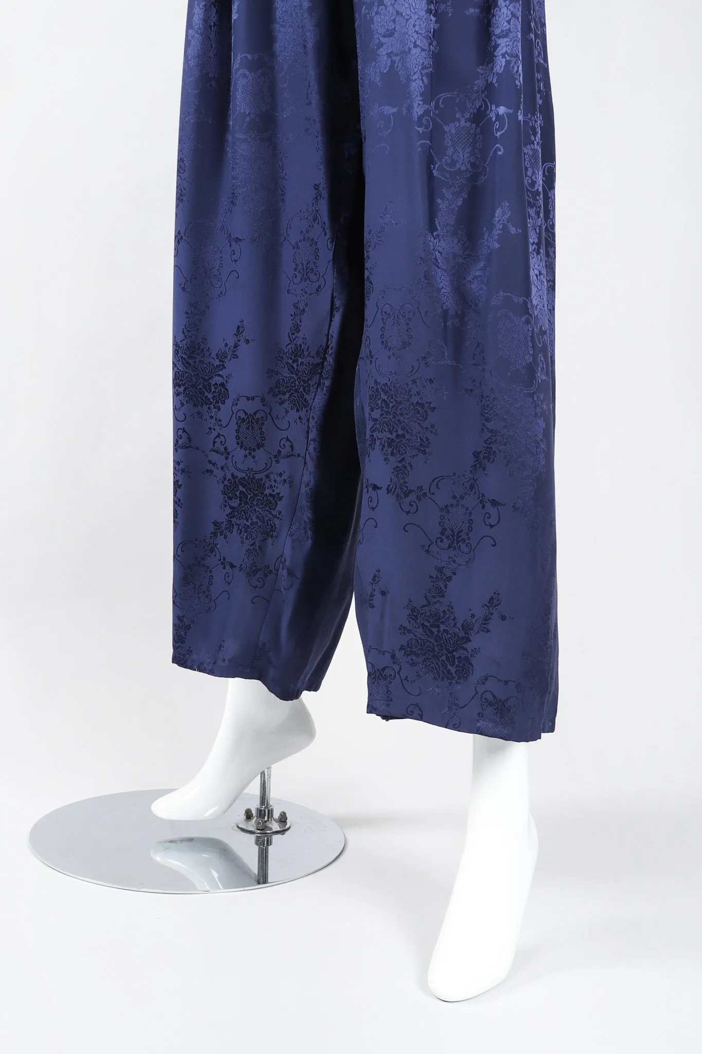 Silk Damask Power Jumpsuit