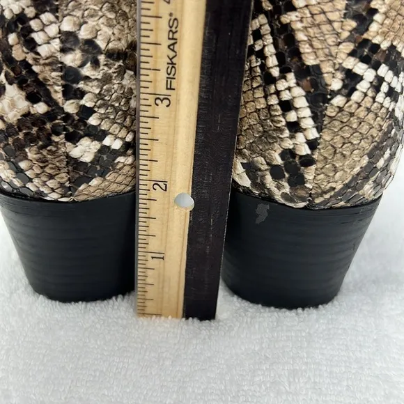 Skechers, snake/animal print booties