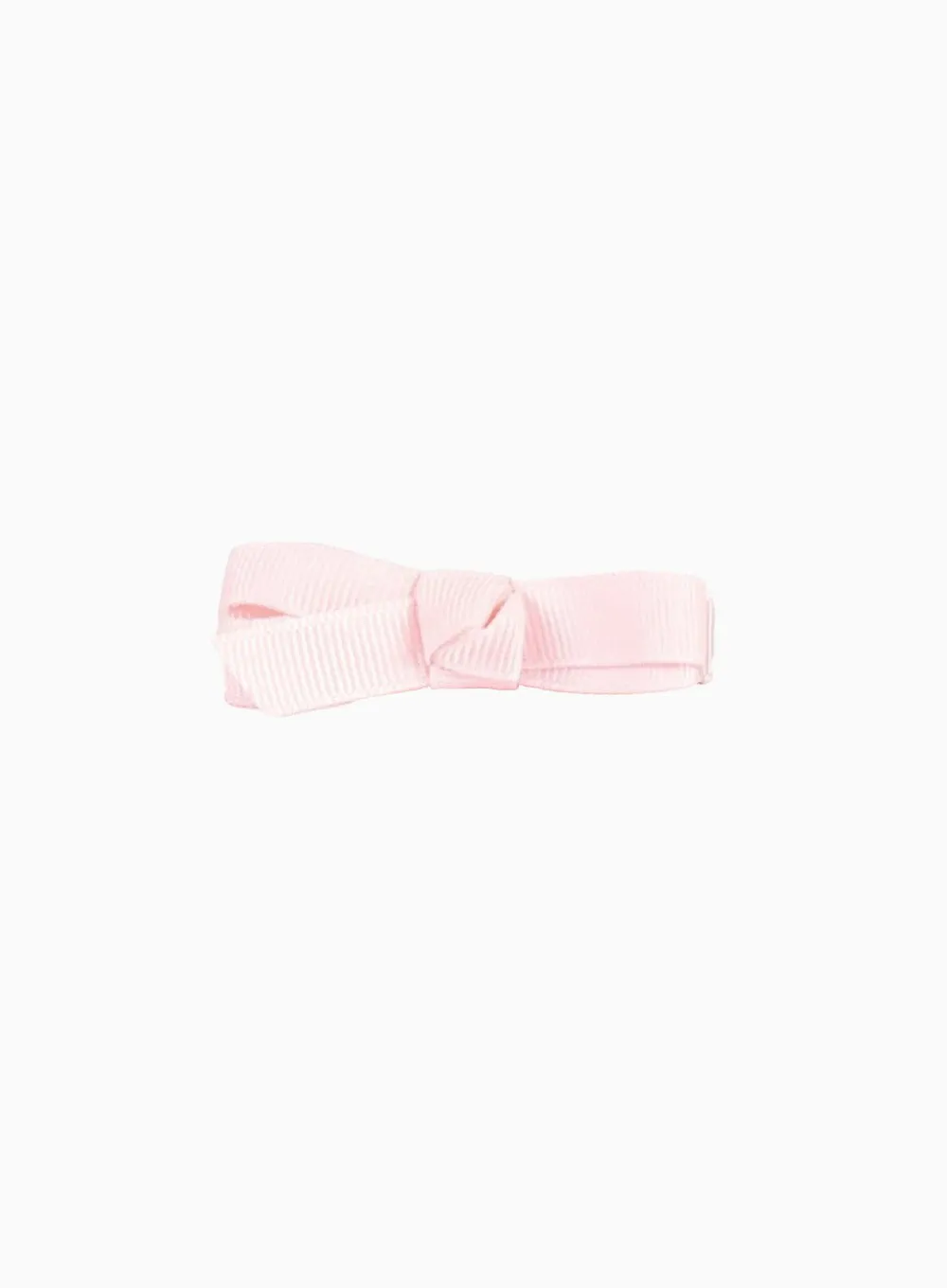 Small Bow Hair Clip in Powder Pink