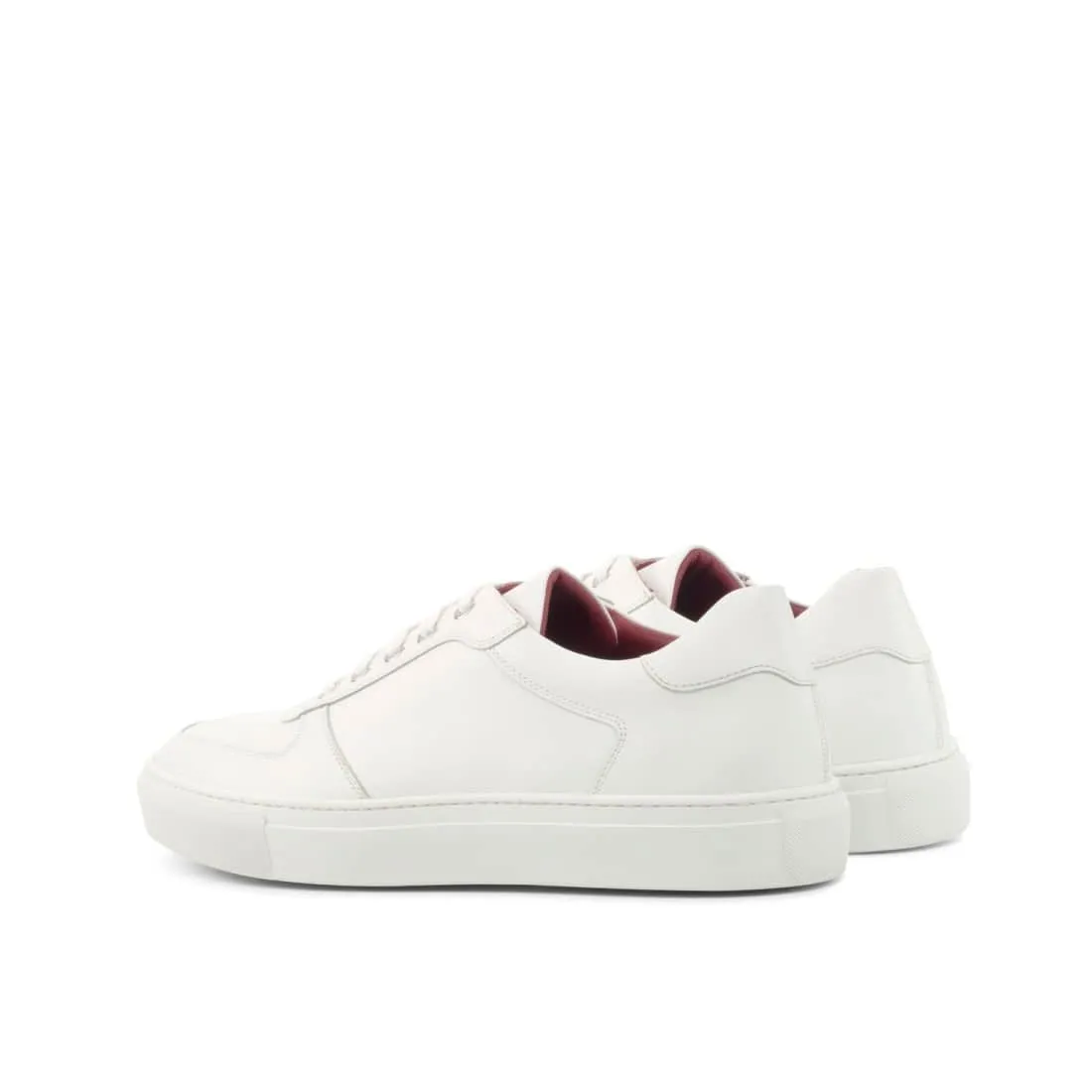Sneakers Bumper en cuir blanc - Semelles Blanches