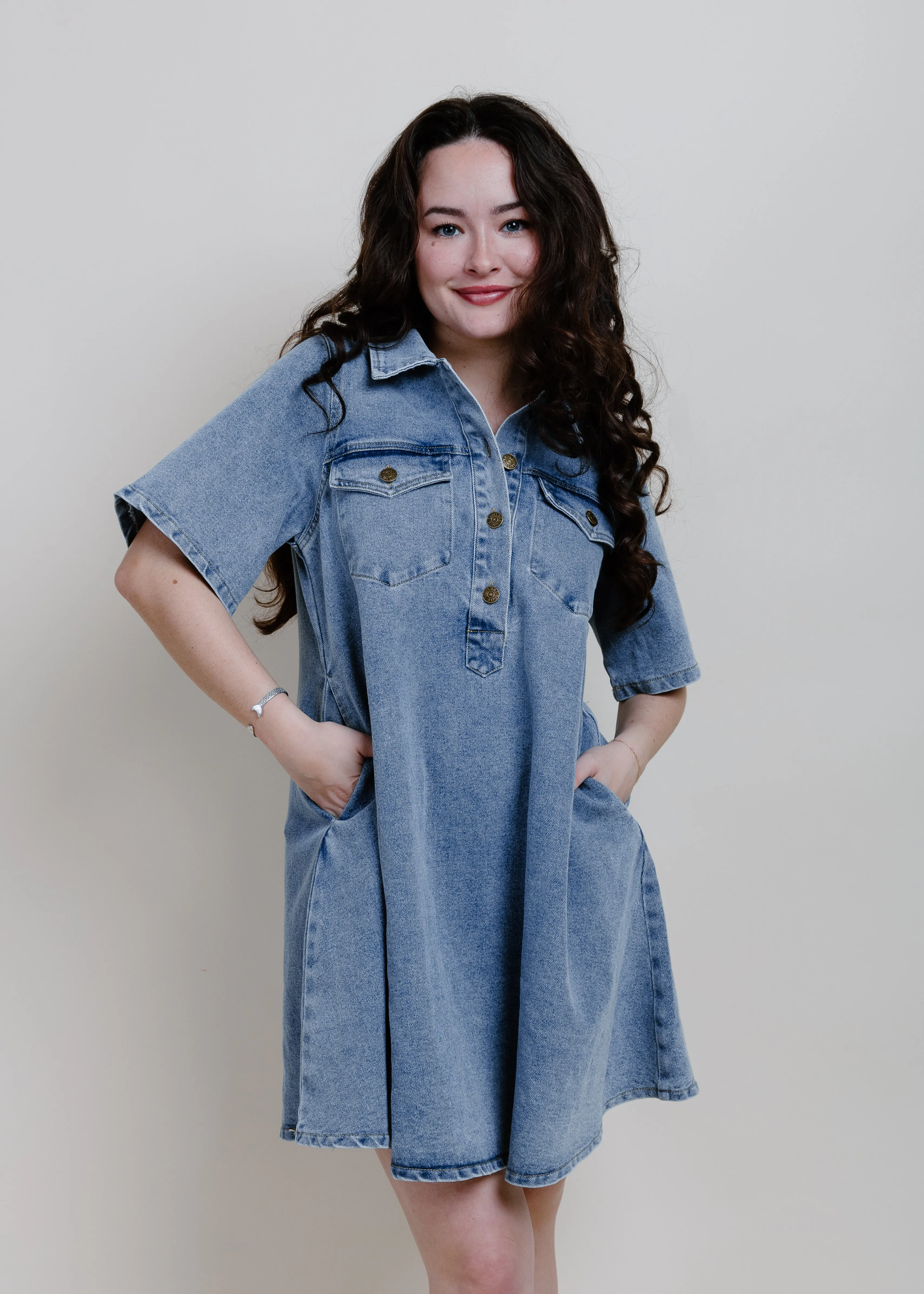 Sofia Denim Mini Dress