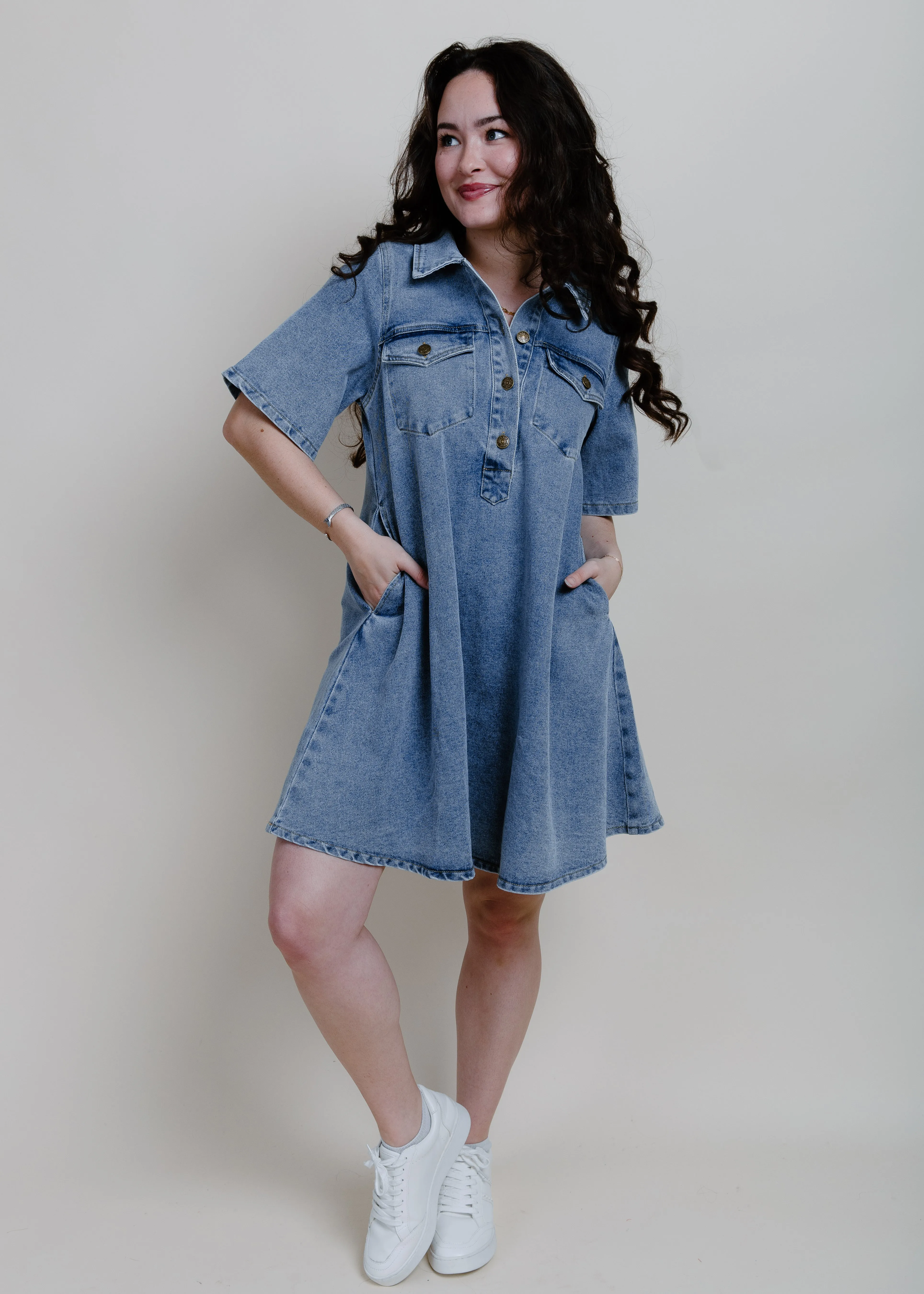 Sofia Denim Mini Dress