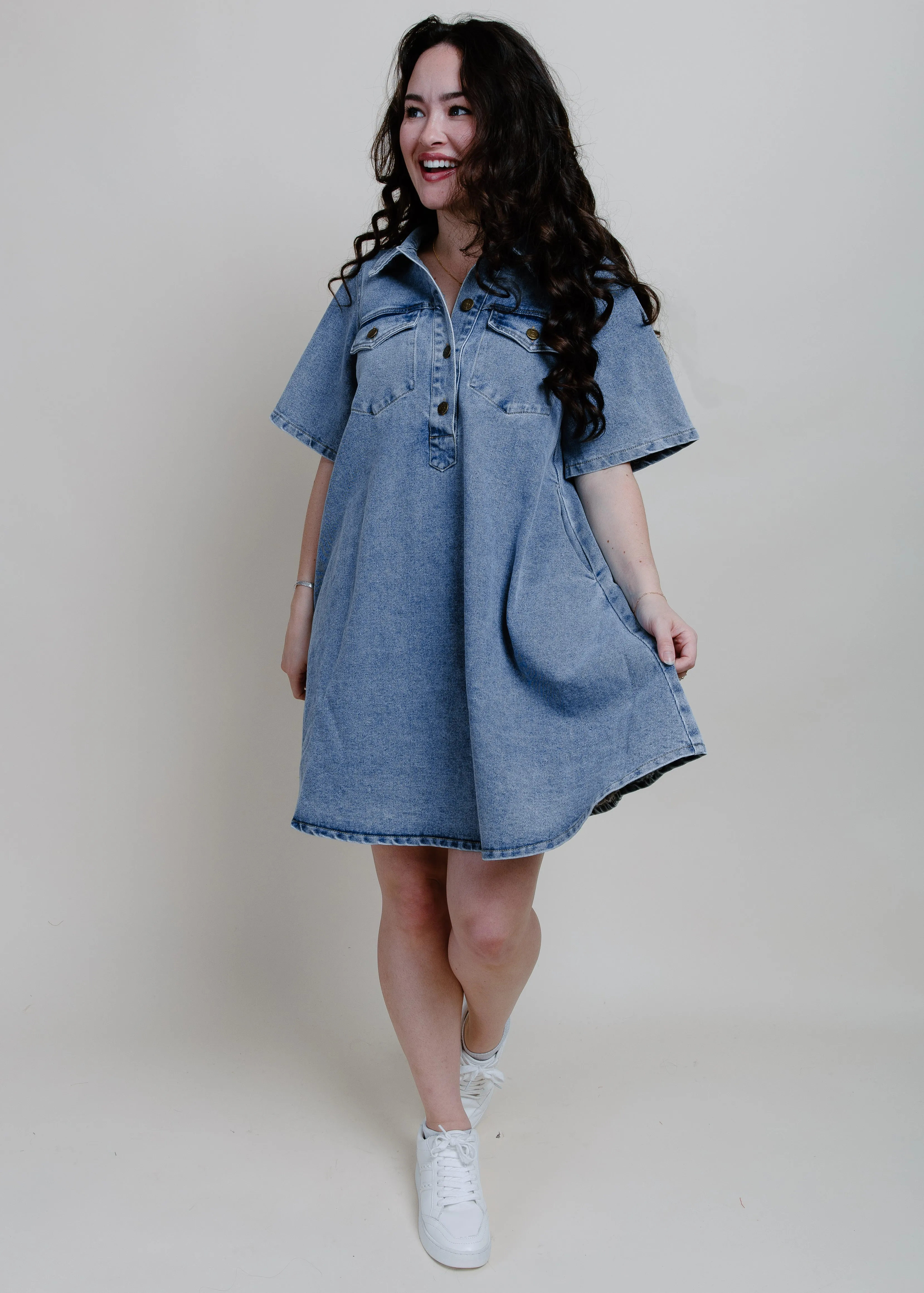 Sofia Denim Mini Dress