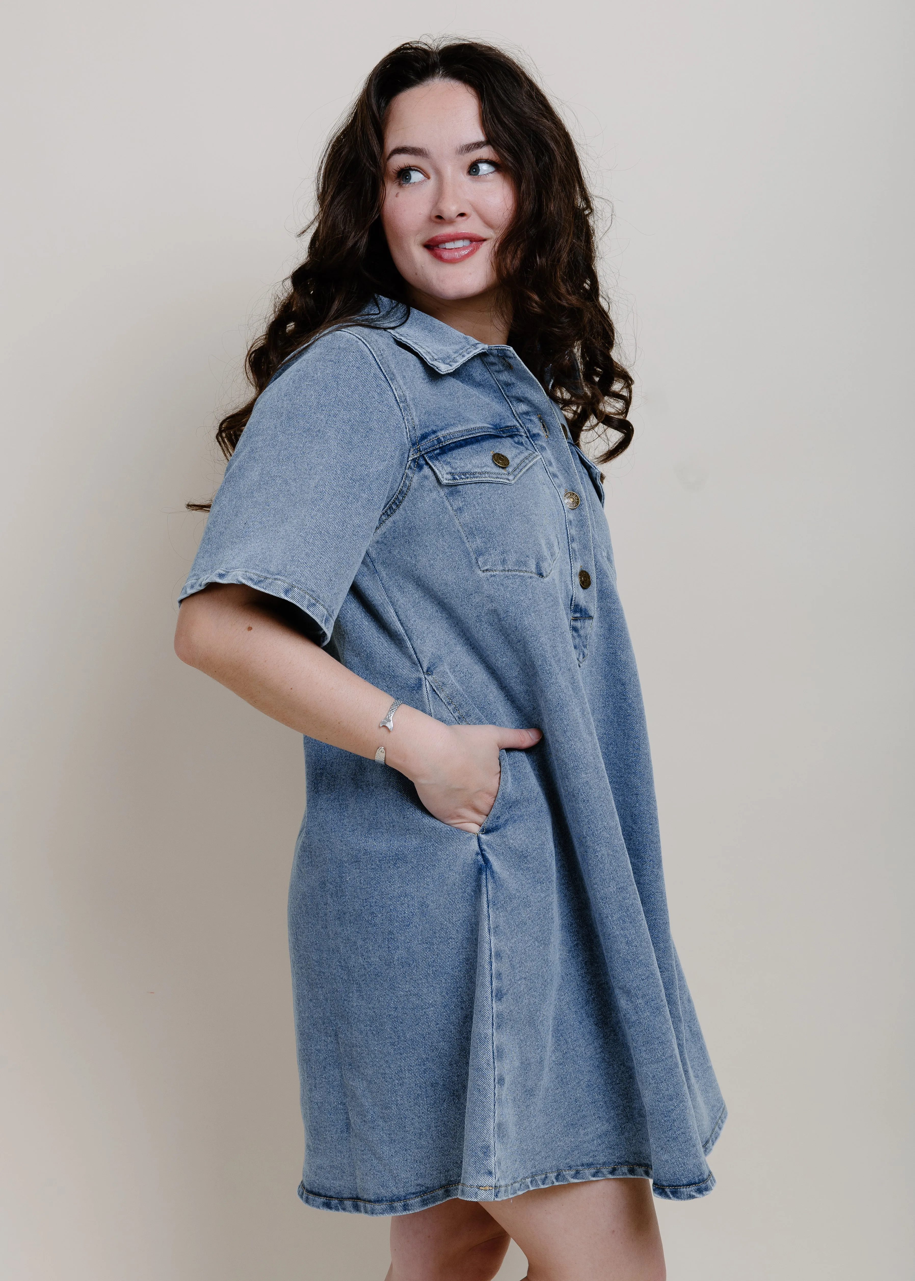 Sofia Denim Mini Dress