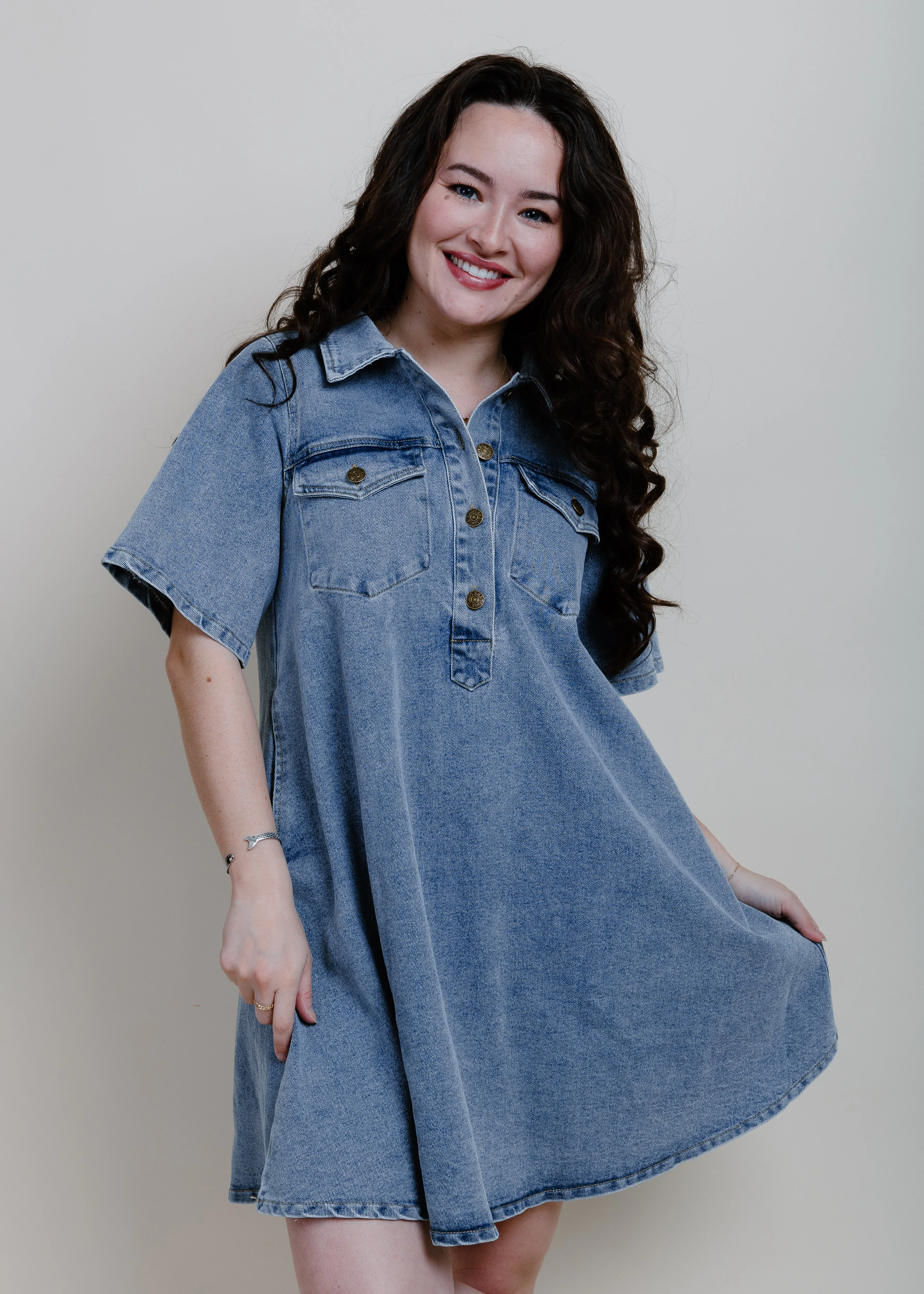 Sofia Denim Mini Dress