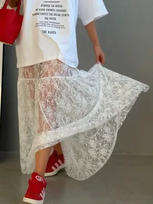 SOPHIA LACE MAXI SKIRT