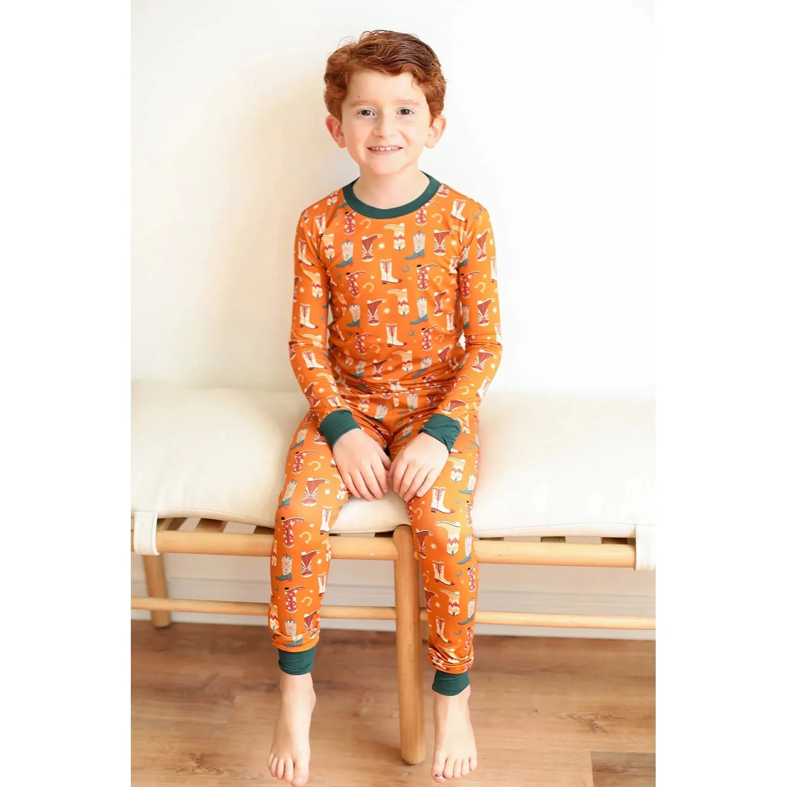 Southern Slumber Boots Bamboo Pajama Set
