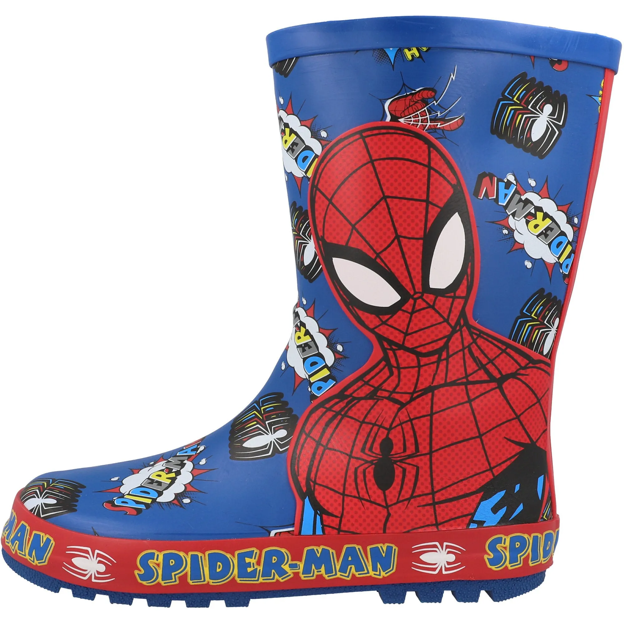 Spider-Man Kids Blue Wellington Boots