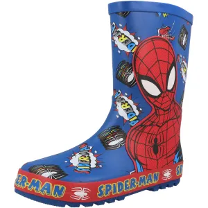 Spider-Man Kids Blue Wellington Boots