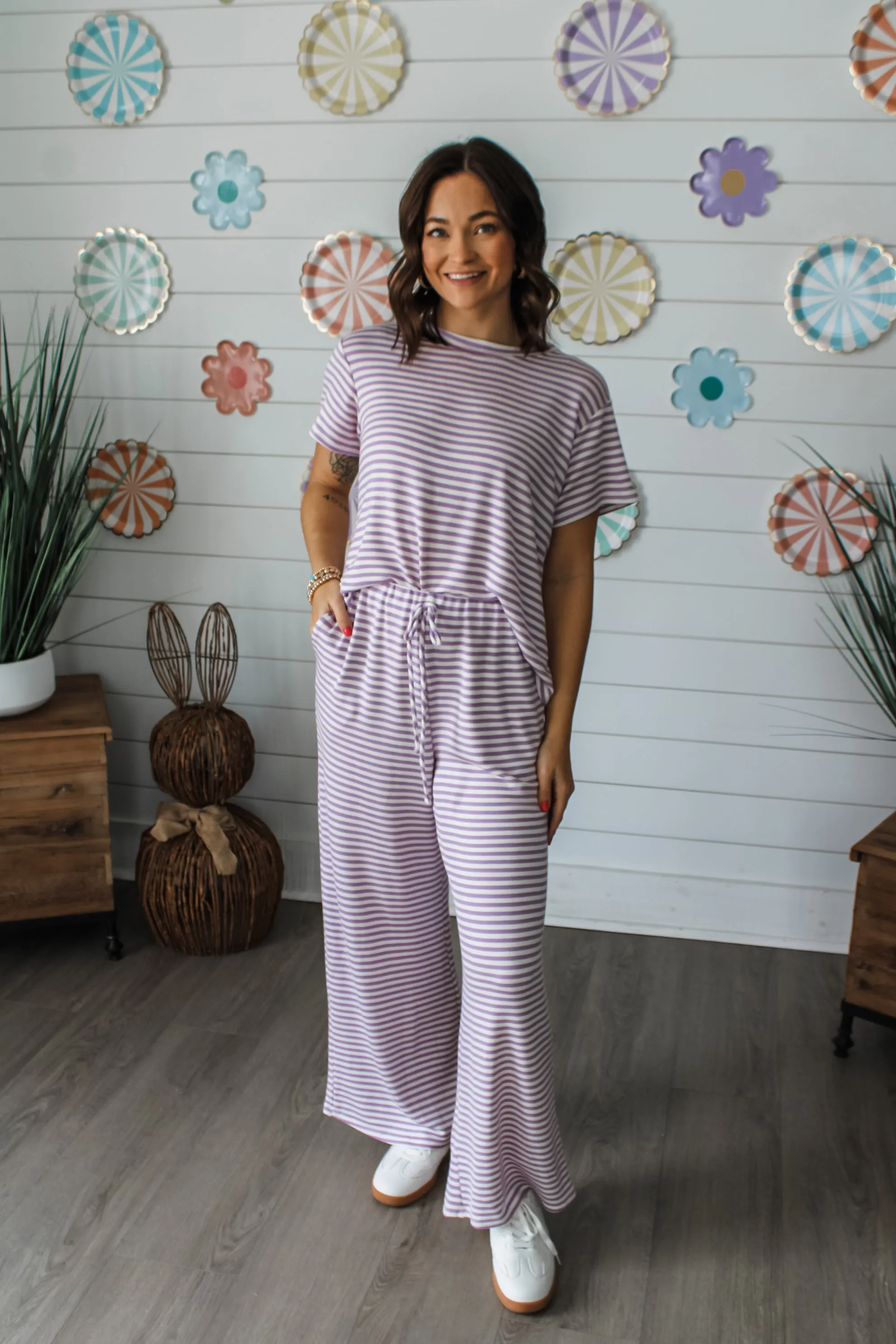 Springtime Stroll • Lavender Stripe