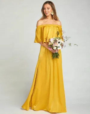 Stylish Yellow Indo-western Georgette Gown