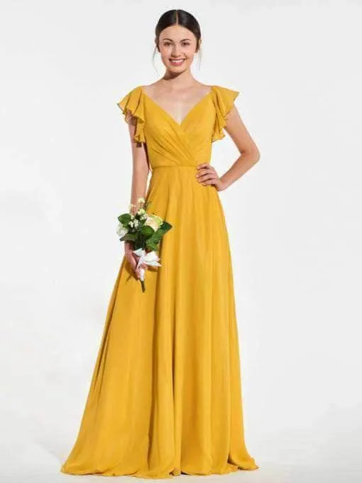 Stylish Yellow Indo-western Georgette Gown
