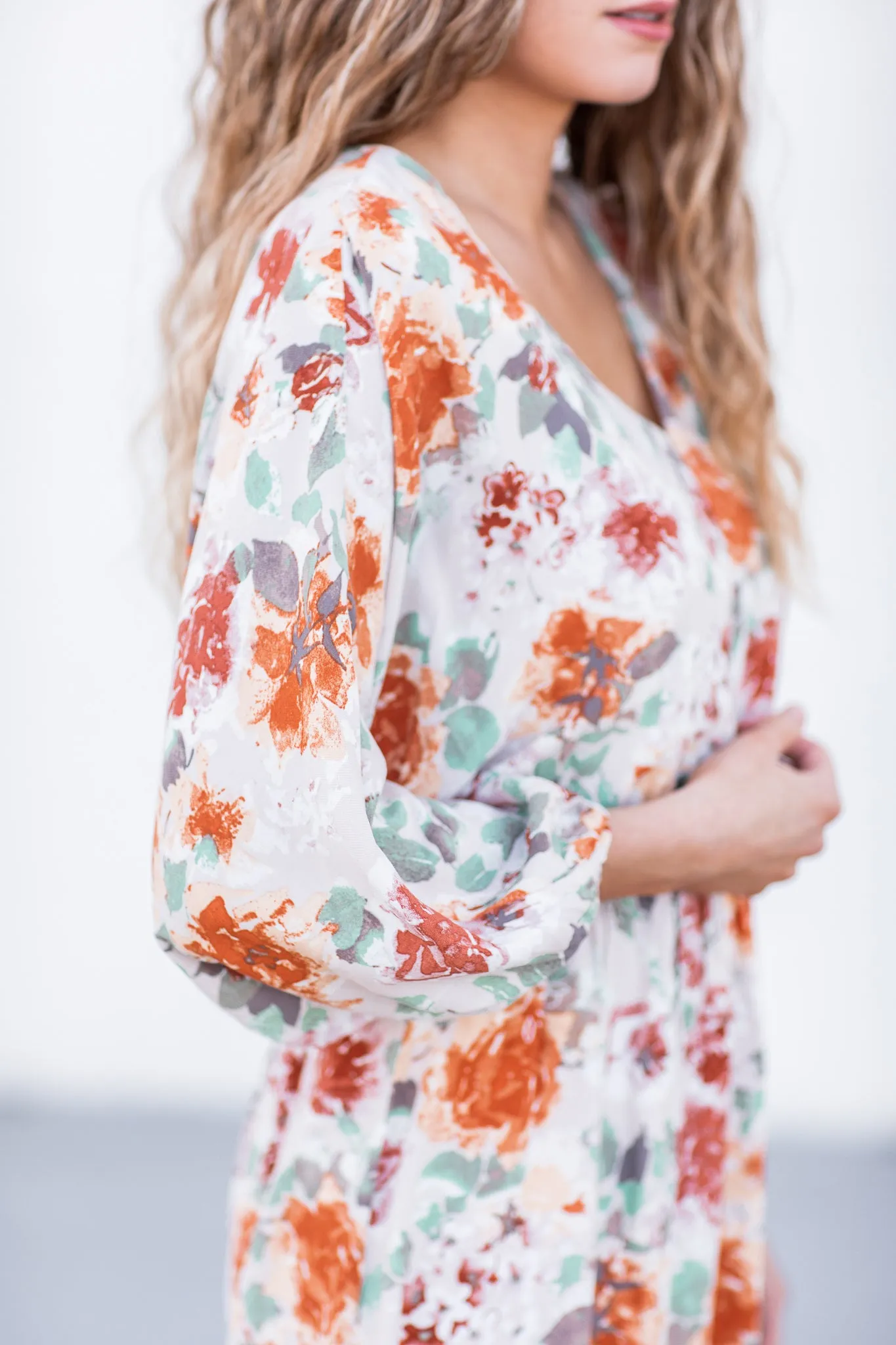 Sweet Memories Floral Dress Taupe