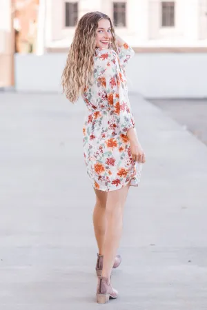 Sweet Memories Floral Dress Taupe