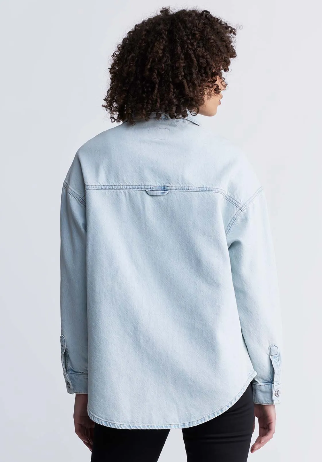 Sydney Women's Shirt Jacket in Vintage blue - BL15947