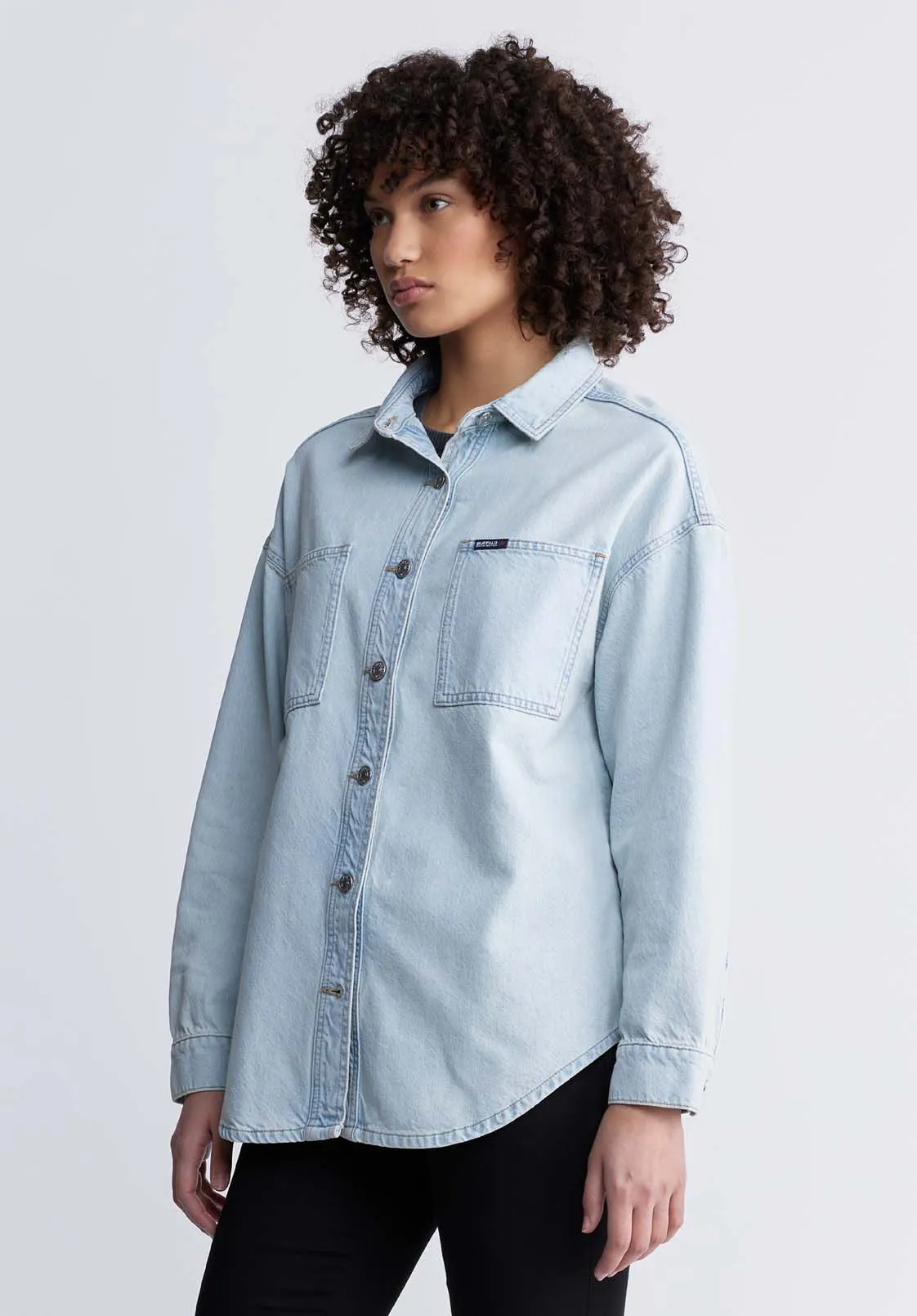 Sydney Women's Shirt Jacket in Vintage blue - BL15947