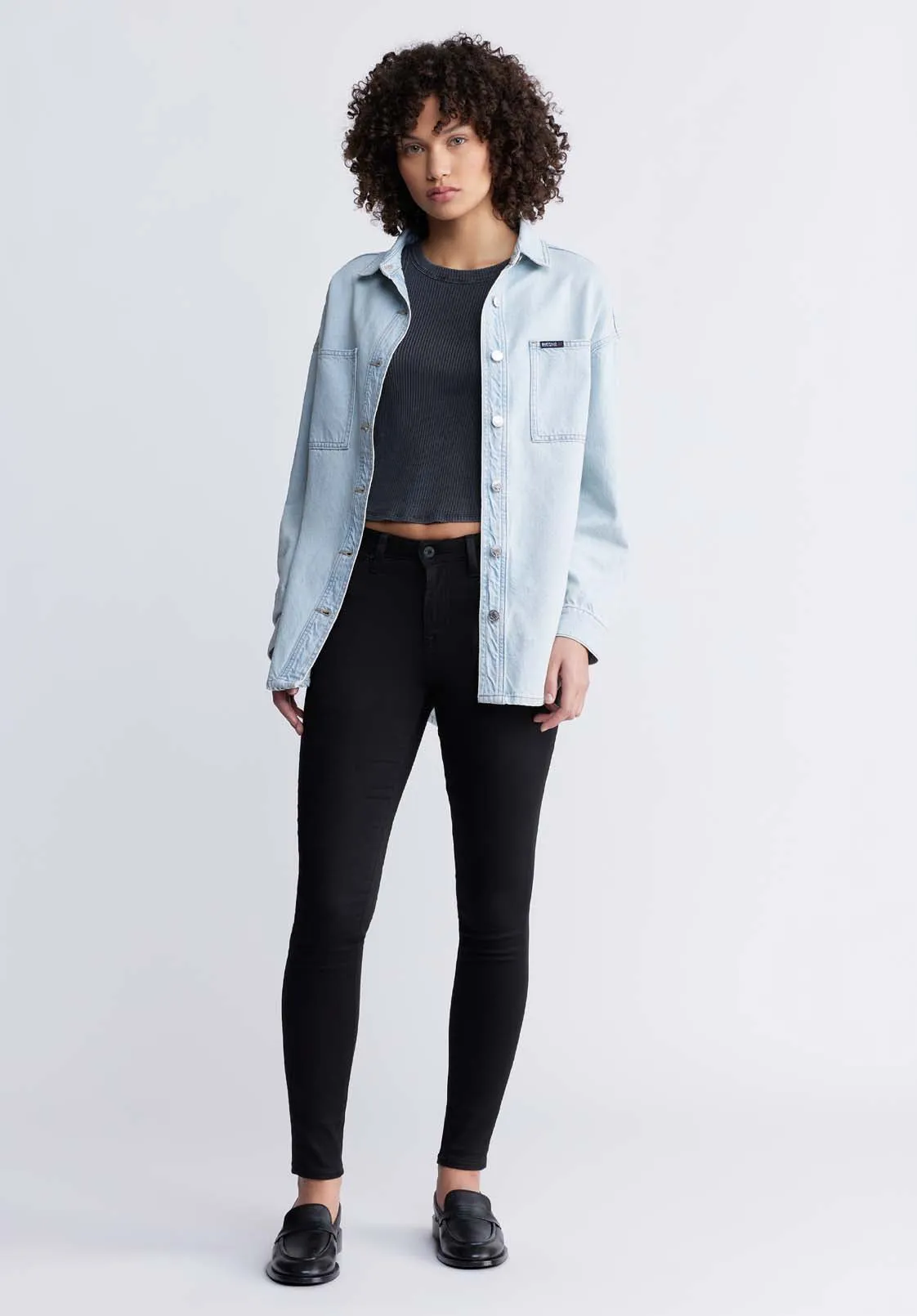 Sydney Women's Shirt Jacket in Vintage blue - BL15947
