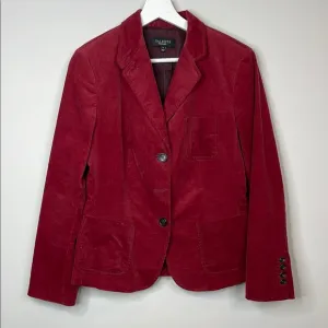 Talbots Burgundy Corduroy Blazer Size 8
