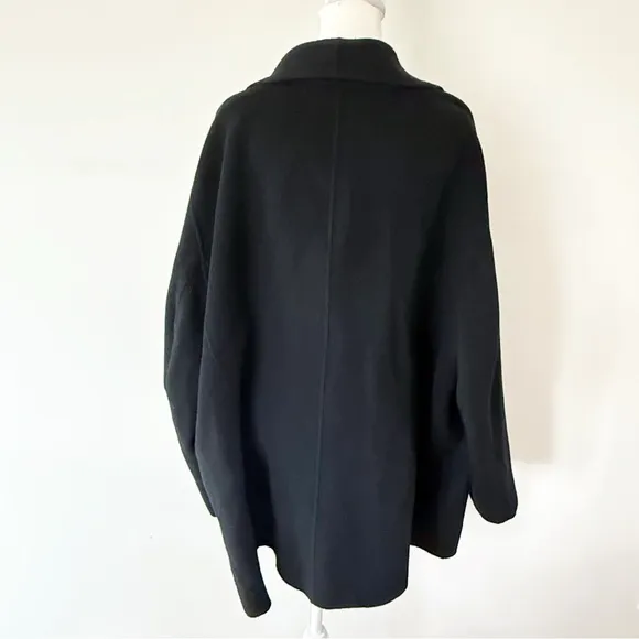 Talbots Double Face Wool Blazer Womens Plus Size 24W Black Soft Classic Mature