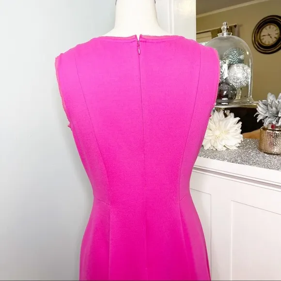 Talbots Pink Fit &amp; Flare Party Dress Sleeveless XS 2