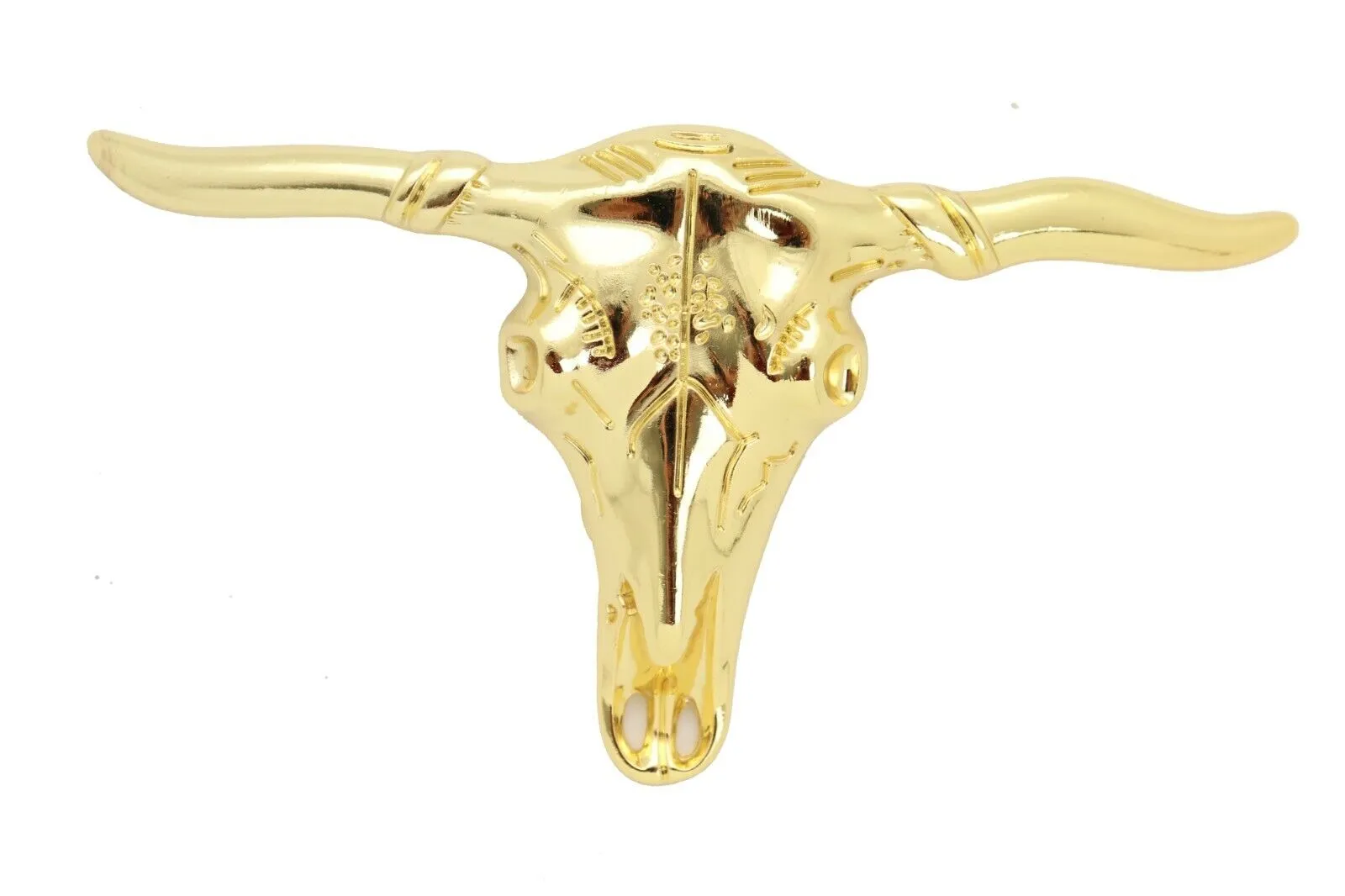 Texas Longhorn Skull Metal Belt Buckle