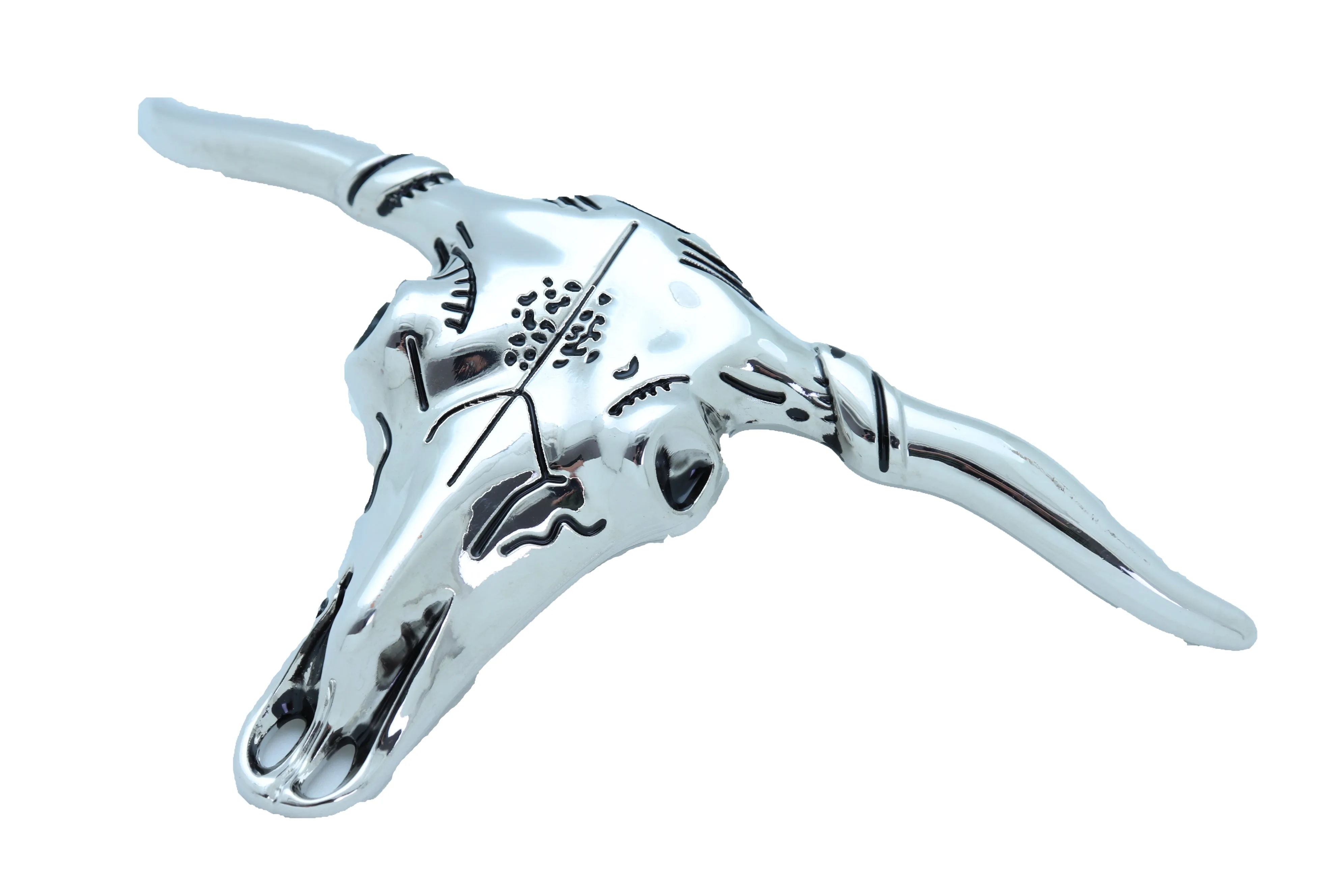 Texas Longhorn Skull Metal Belt Buckle