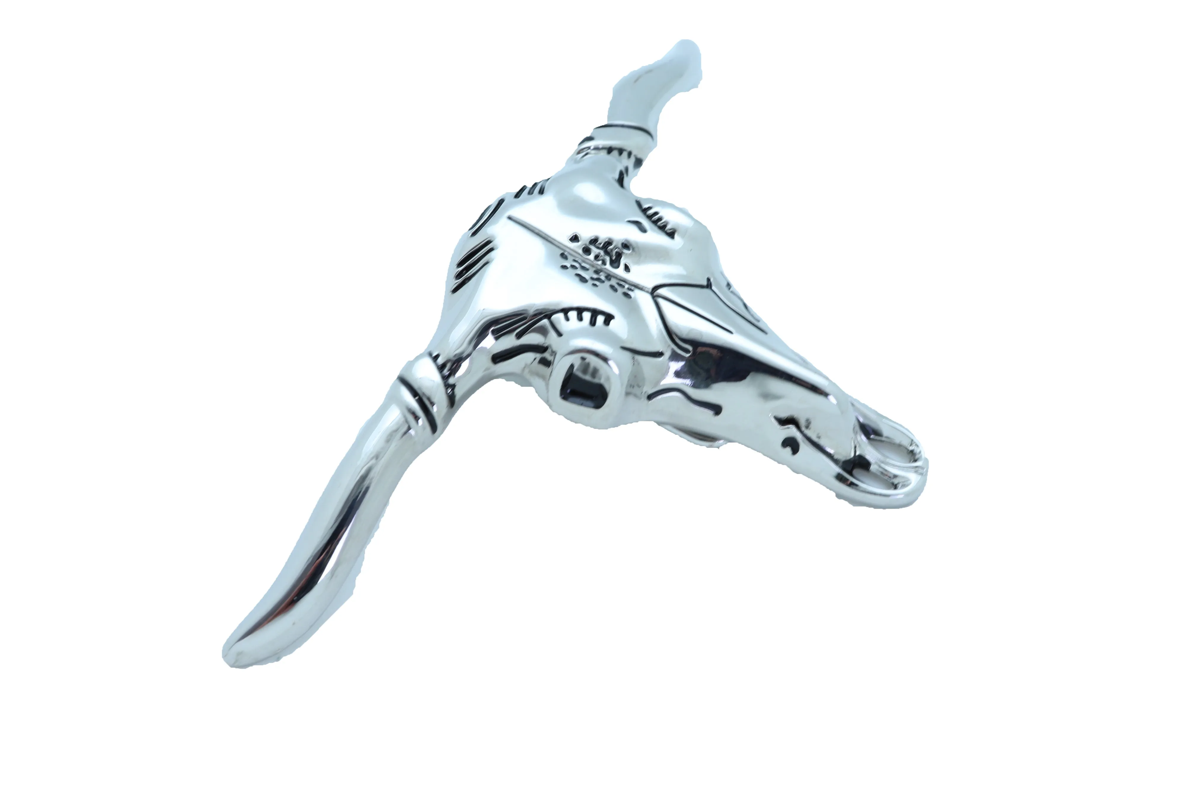 Texas Longhorn Skull Metal Belt Buckle