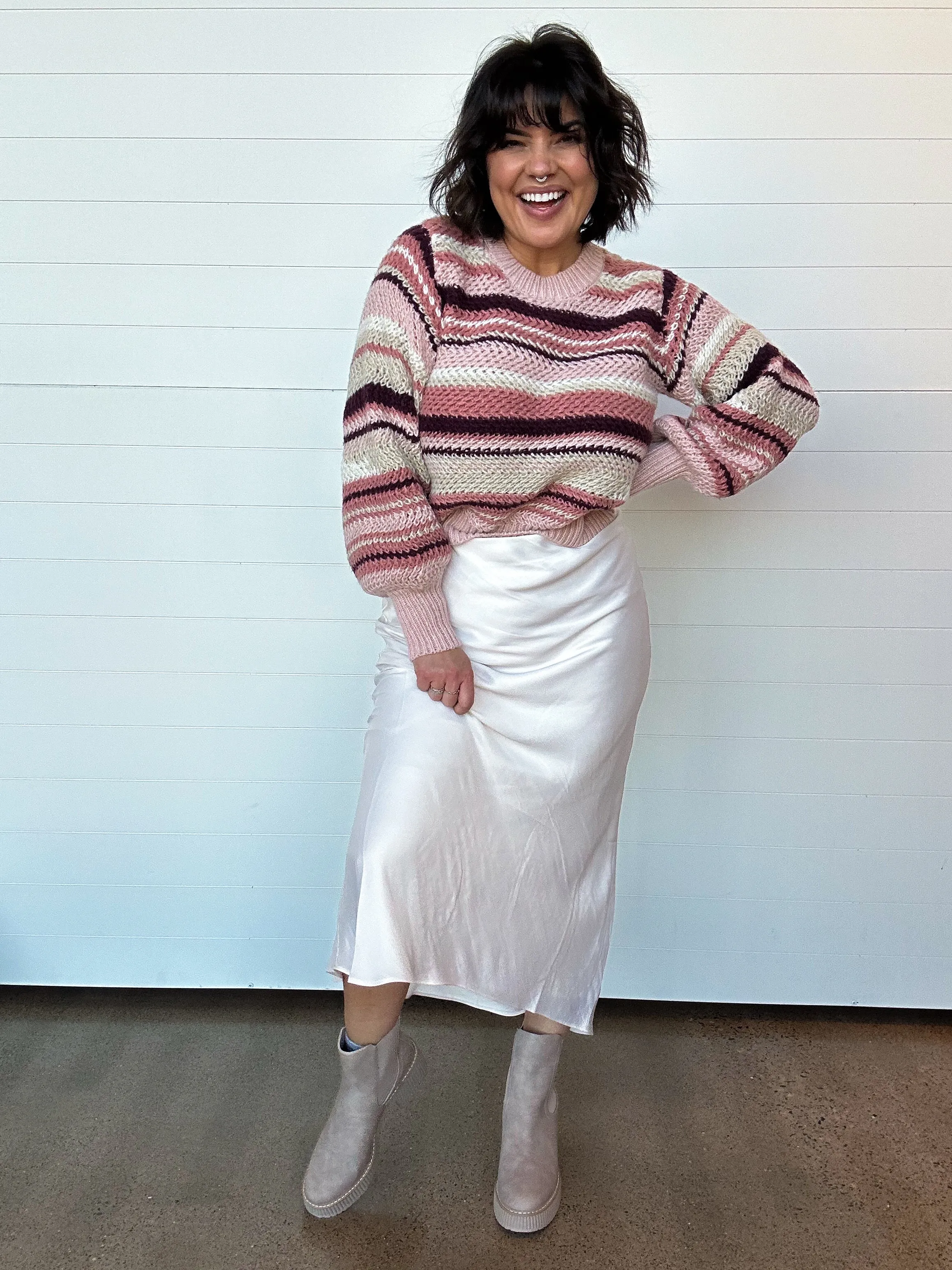 The Europa Poly Sheen Skirt