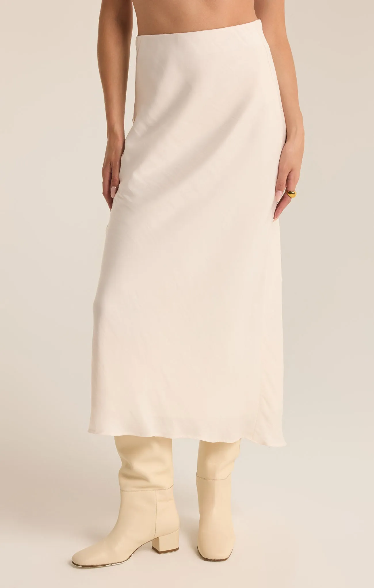 The Europa Poly Sheen Skirt