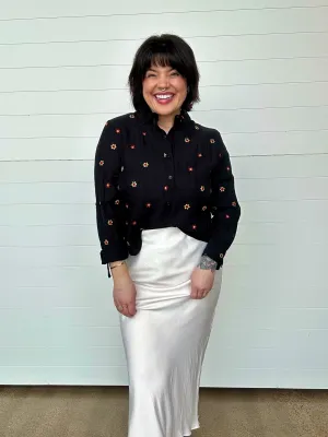 The Europa Poly Sheen Skirt