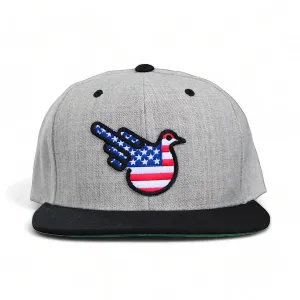 The Freedom American Flag Flat Bill Snapback Hat