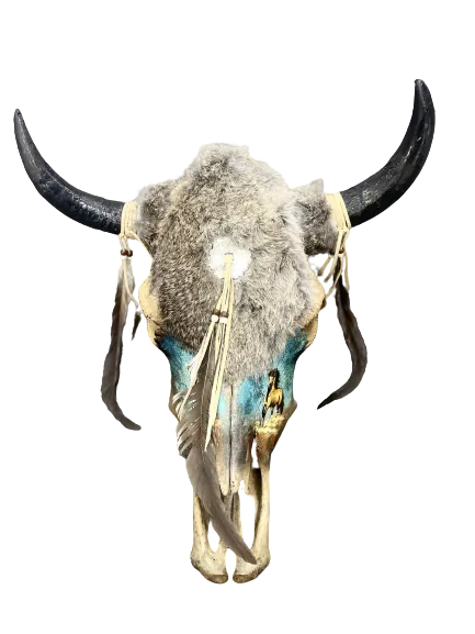 The Speedy Stallion Cow Skull