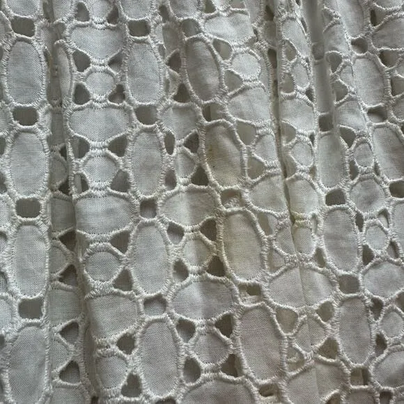 Tory Burch white eyelet lace mini skirt size 2