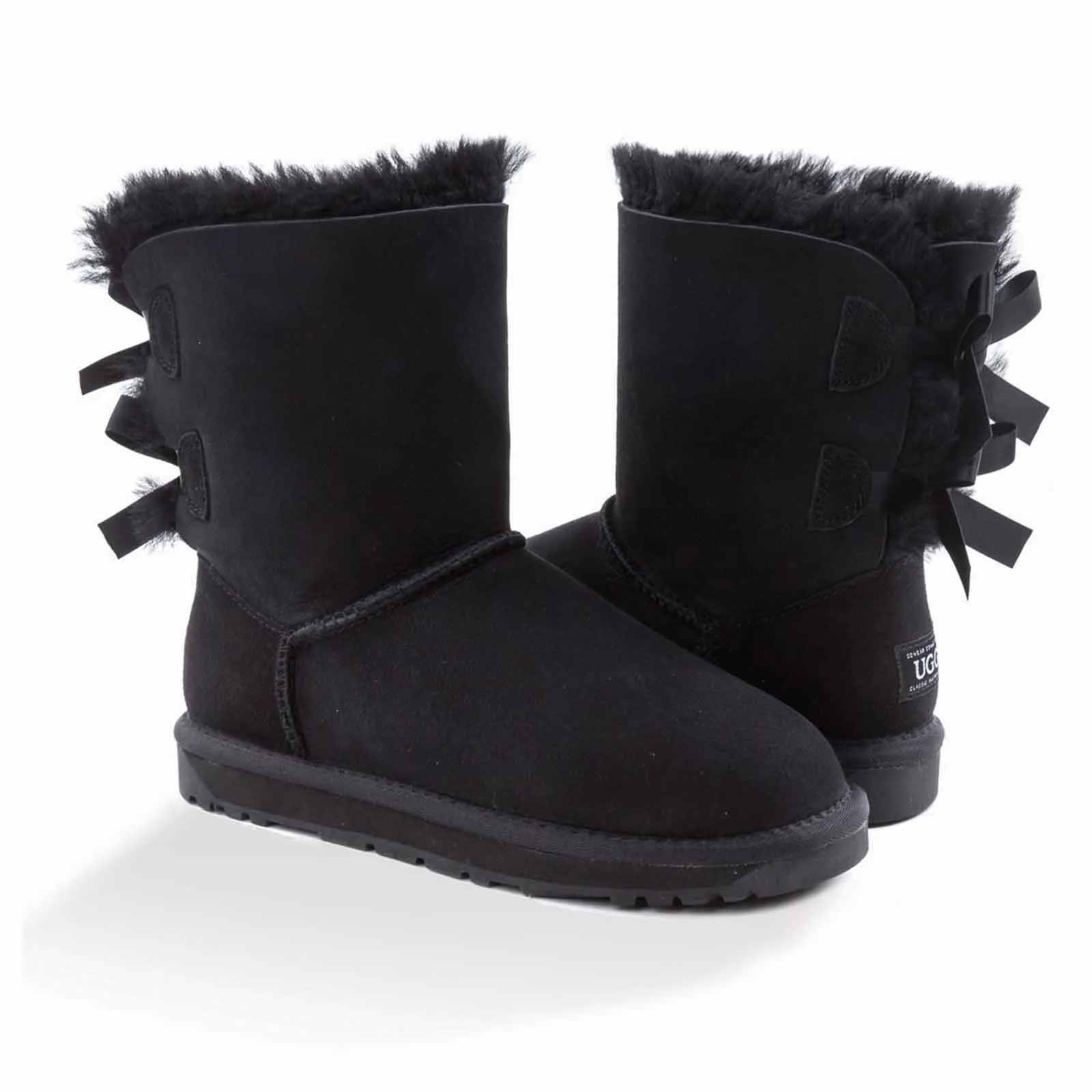 Ugg Boots Classic Bailey Bow Black 38