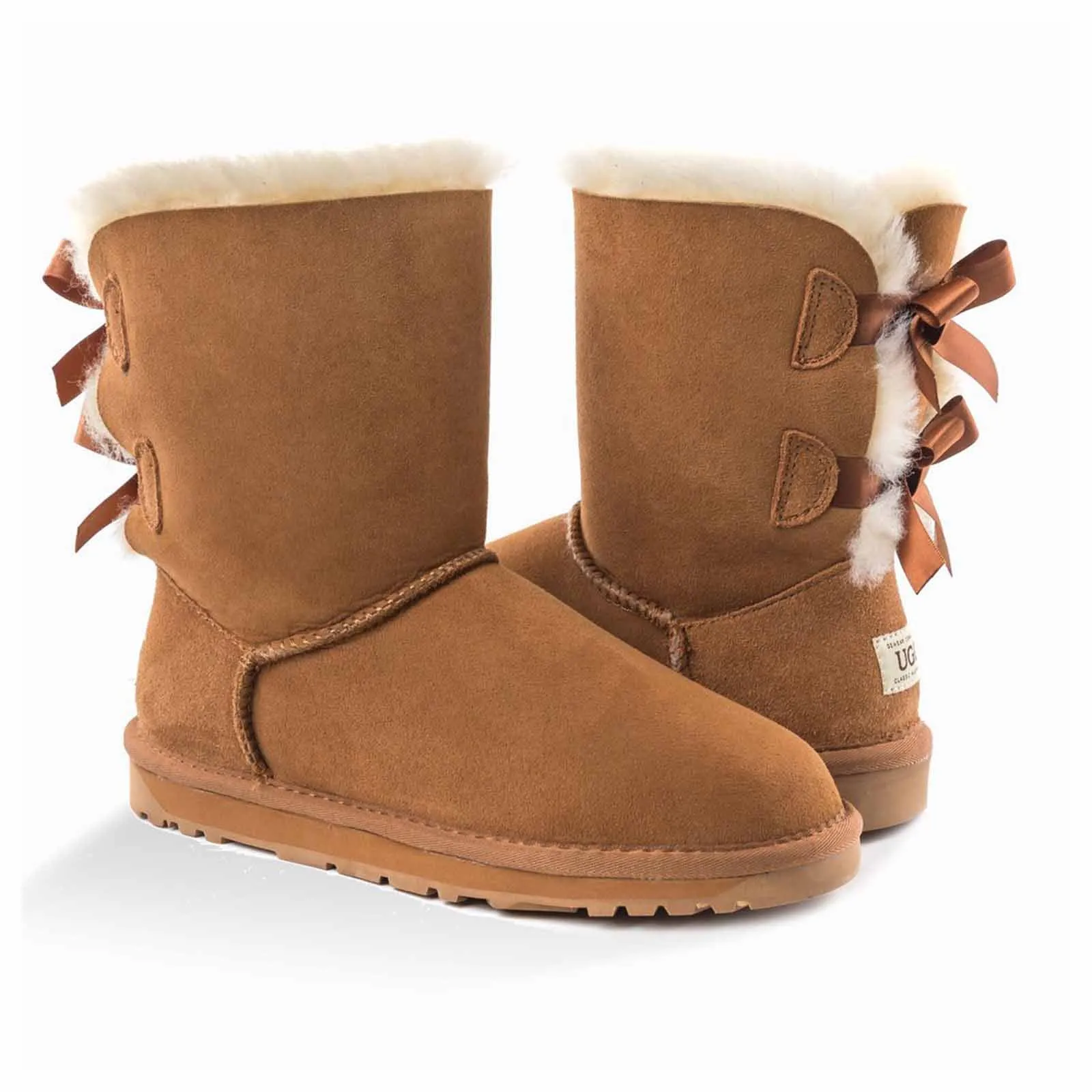 Ugg Boots Classic Bailey Bow Chestnut 36