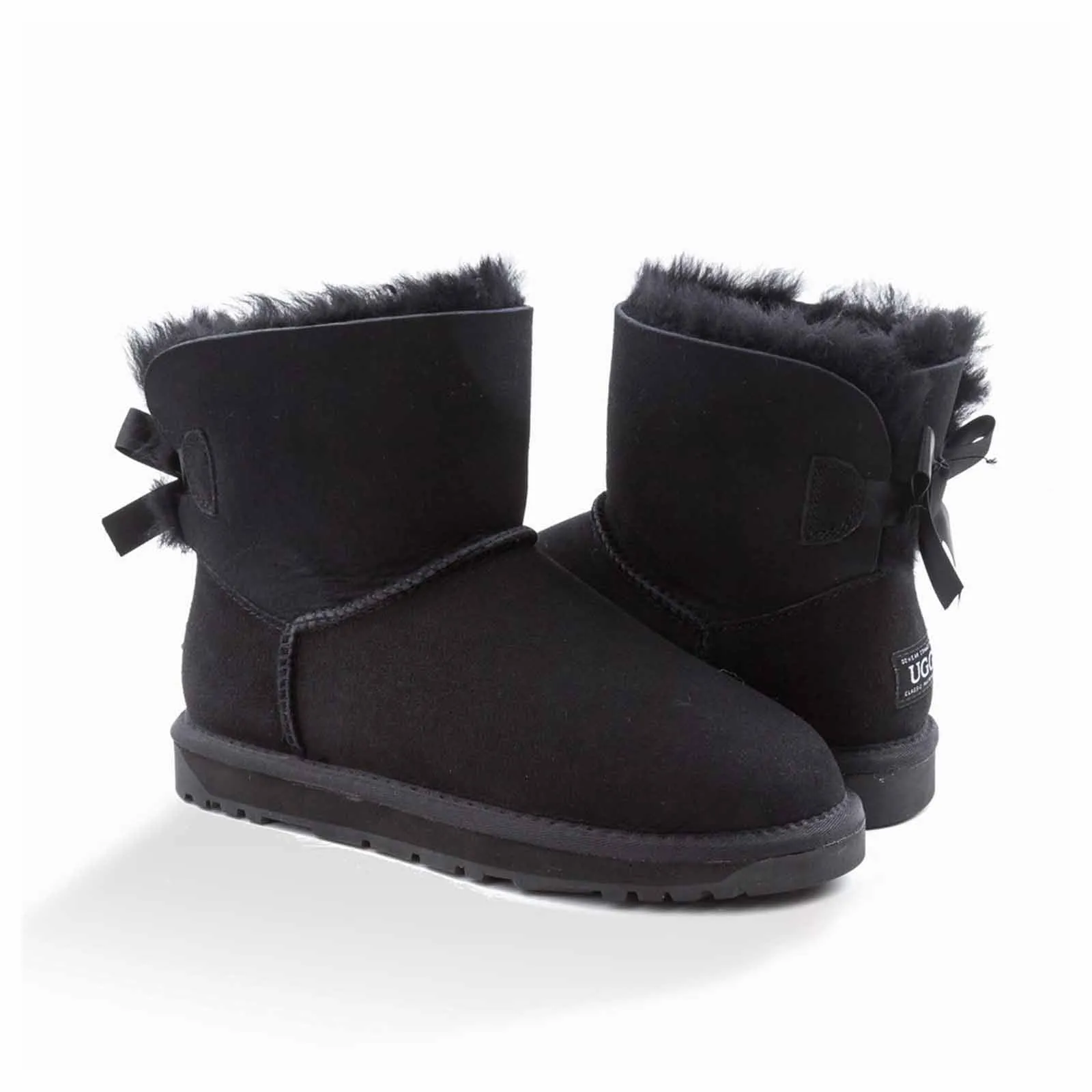 Ugg Boots Classic Mini Bailey Bow Black 37