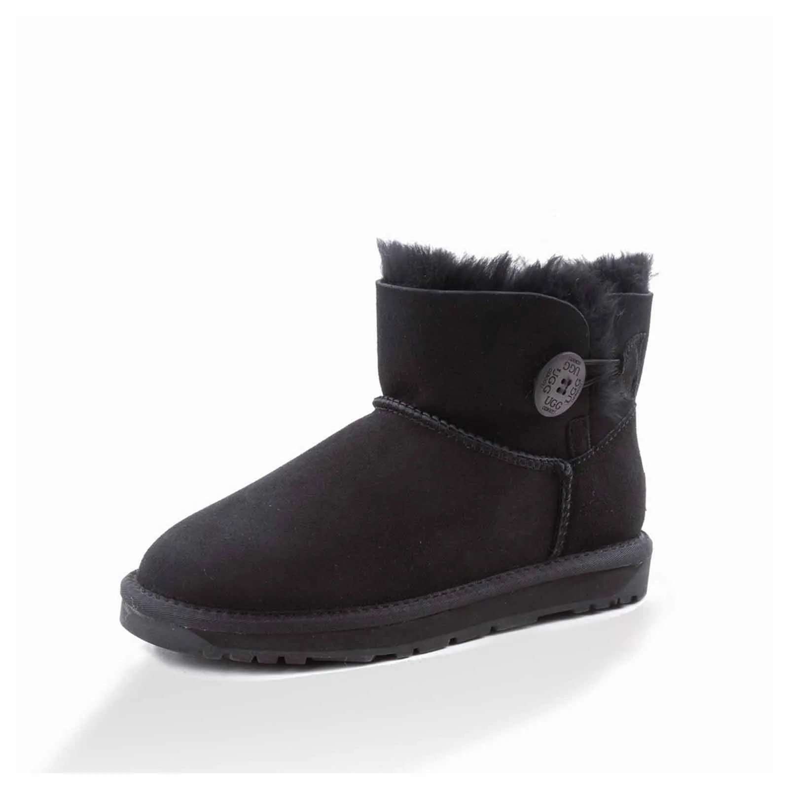 Ugg Boots Classic Mini Button Black 37