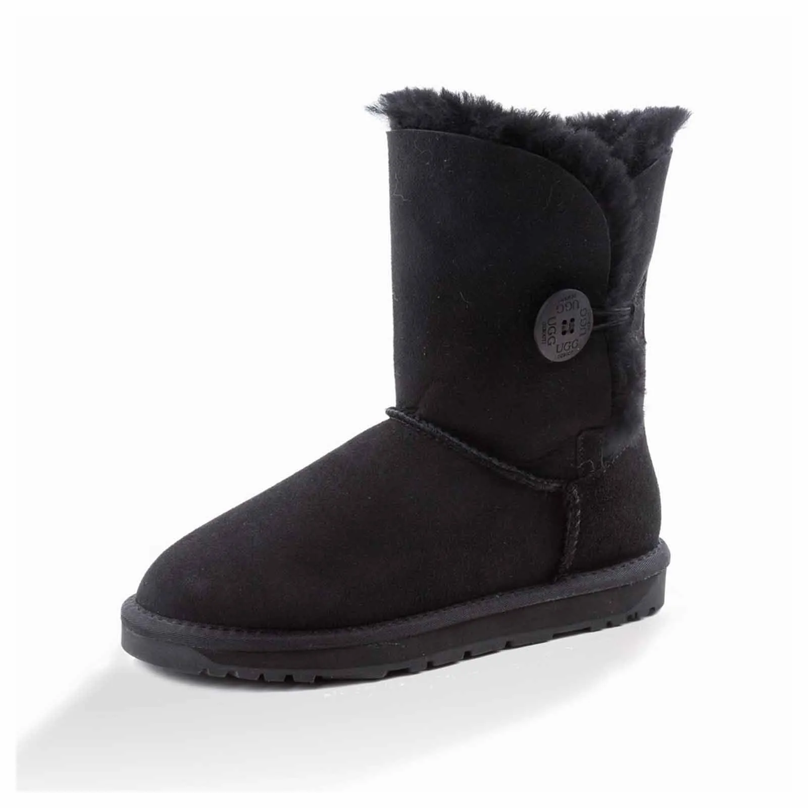 Ugg Boots Classic Short Button Black 37