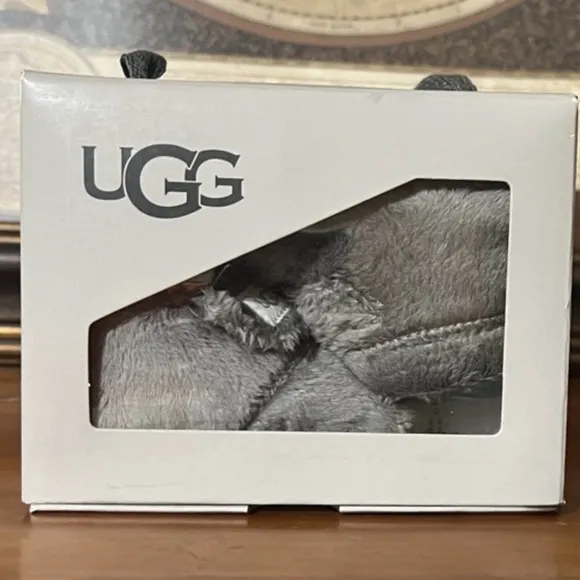 UGG • Charcoal Bixbee Bootie Slipper First Shoe Includes Box