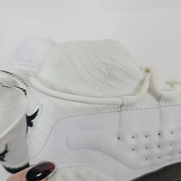 Under Armour Dwayne Johnson Project Rock 1 Sneakers Mens 7 White Black