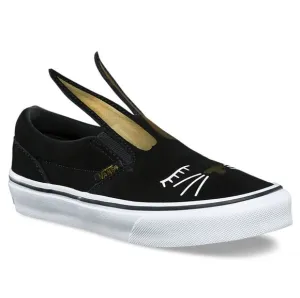 Vans Slip On Bunny Black &amp; Gold Sneakers. Brand New. Kids Size: 10.5