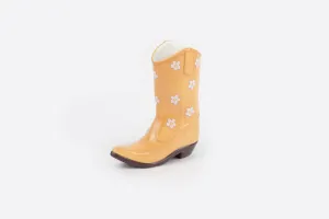 Vase Rodeo Cowboy Boot - Yellow