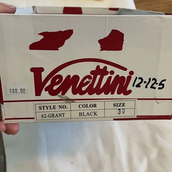 VENETTINI BLACK AND GREY SNEAKERS.  NEW