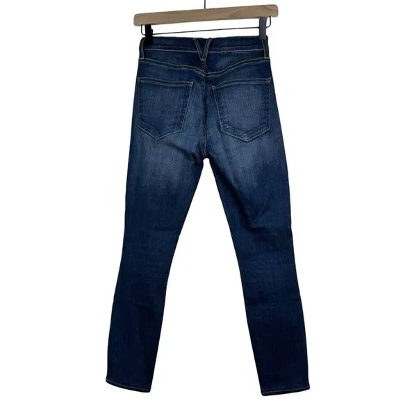 Veronica Beard Debbie Skinny High Rise Jeans Apollo Dark Wash Stretch Size 23