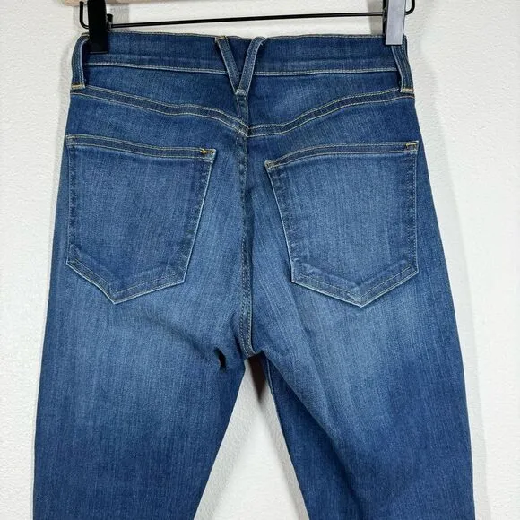 Veronica Beard Debbie Skinny High Rise Jeans Apollo Dark Wash Stretch Size 23