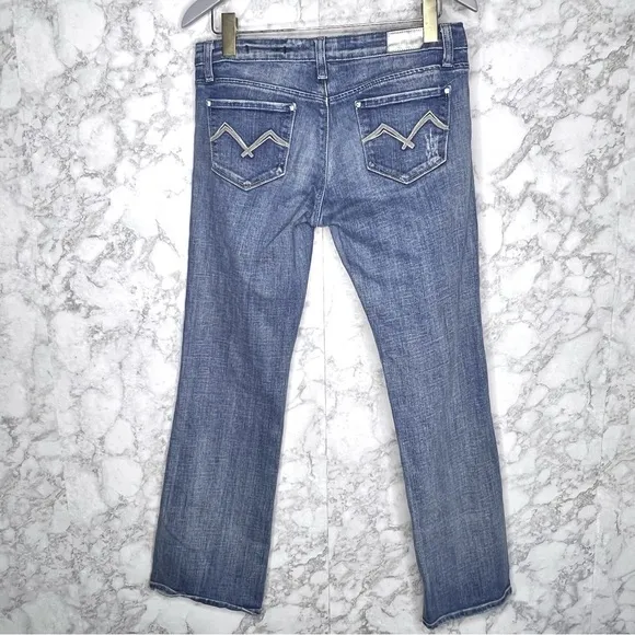 VIGOSS Light Medium Wash Lightly Distressed Jeans Juniors 9