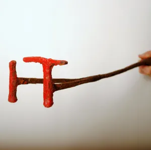 Vintage Branding Iron "TI"