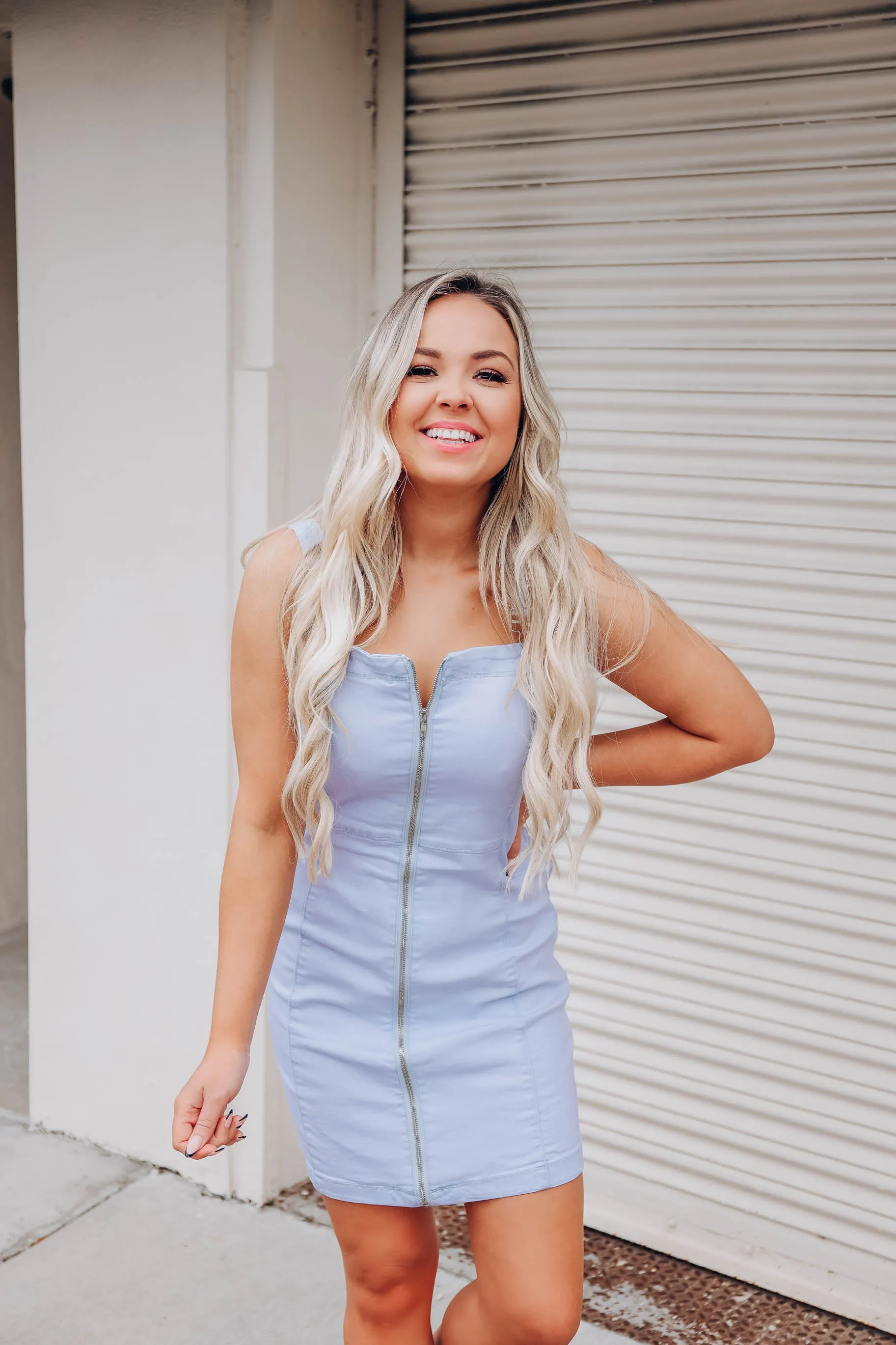 Vintage Fitted Jean Dress
